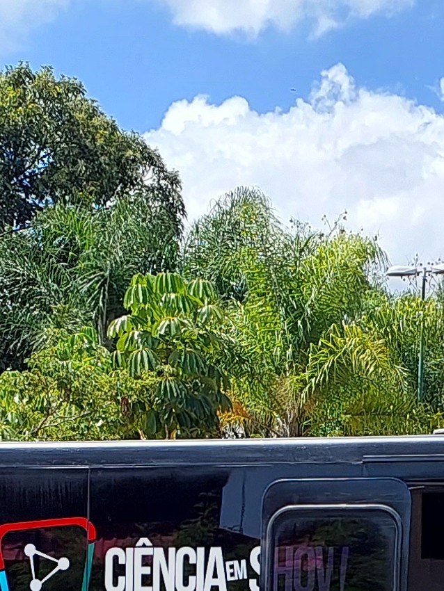 Unidade móvel do Ciência em Show em evento de secretaria municipal de educação